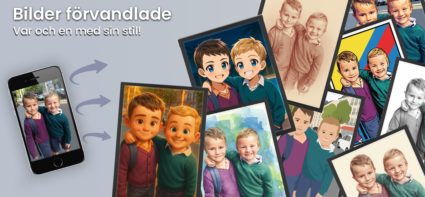Bilder f�rvandlade