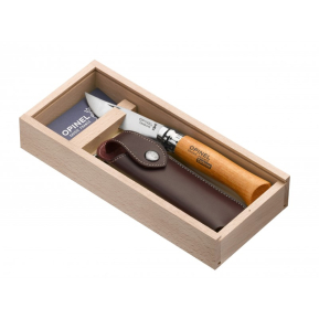 Graverad Opinel nr 8 Kolstål presentlåda Graverad Opinel nr 8 Kolstål presentlåda