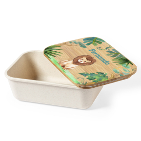 Personlig matlåda med savannmotiv Personlig matlåda med savannmotiv
