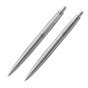Personlig silverf�rgad Parker Jotter-kulspetspenna