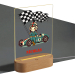 Personlig nattlampa racingbil Personlig nattlampa racingbil